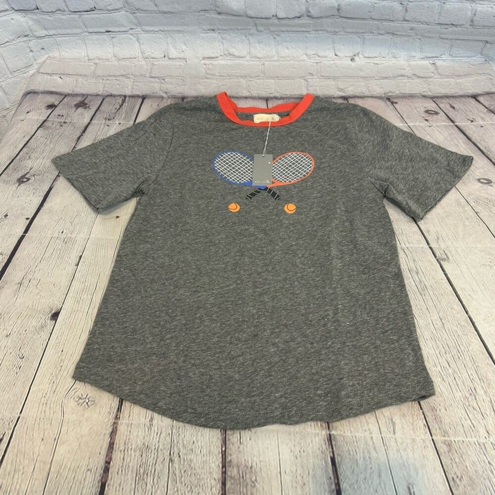 Miki Miette Tennis Print T-Shirt